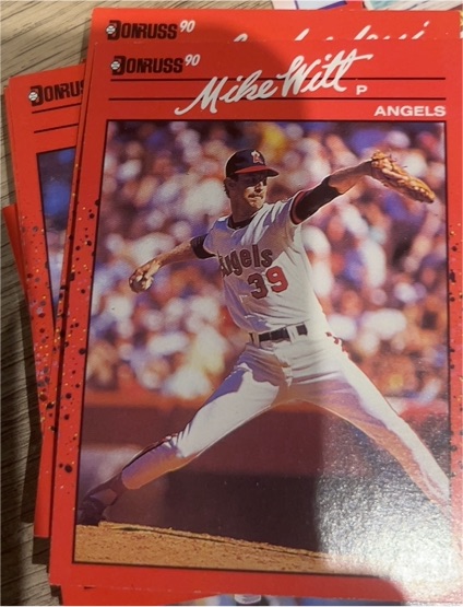 1990 Donruss #580 Mike Witt — front