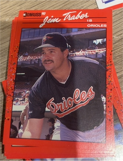 1990 Donruss #569 Jim Traber Baltimore Orioles — front