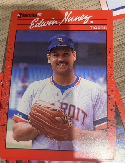 1990 Donruss #563 Edwin Nunez — front