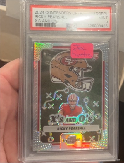 2024 Panini Contenders Optic #XO-RPL Ricky Pearsall X's and O's — front
