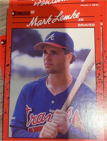 1990 Donruss #624 Mark Lemke — front