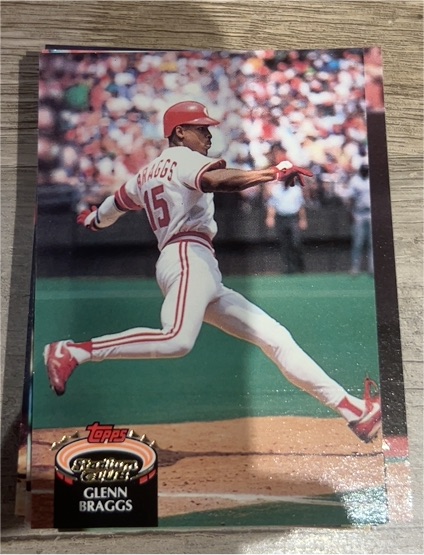 1992 Topps Stadium Club #420 Glenn Braggs — front
