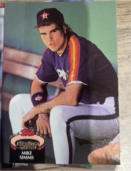 1992 Topps Stadium Club #262 Mike Simms — front