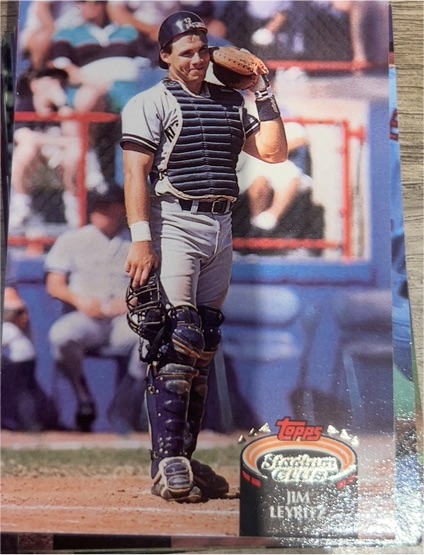 1992 Topps Stadium Club #198 Jim Leyritz — front