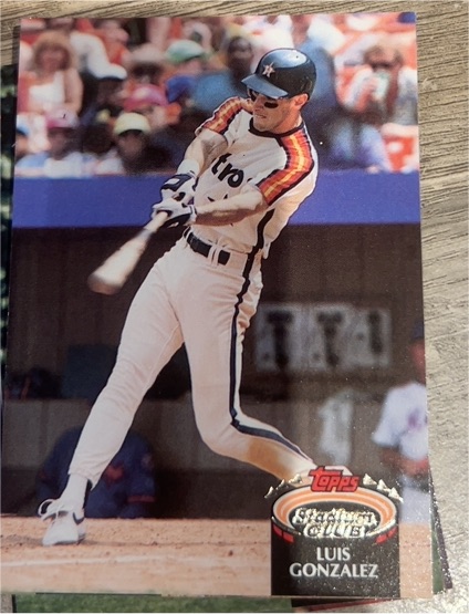1992 Topps Stadium Club #227 Luis Gonzalez — front