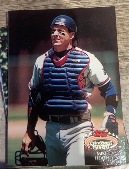 1992 Topps Stadium Club #128 Mike Heath — front