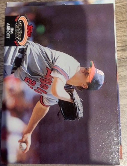 1992 Topps Stadium Club #210 Jim Abbott — front