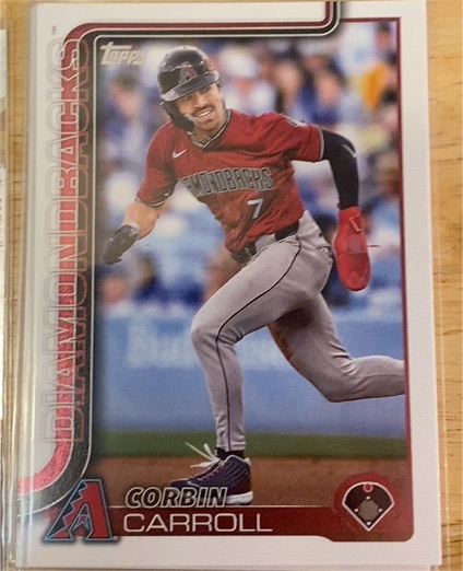 2025 Topps Series 1 #78 Corbin Carroll Arizona Diamondbacks — front