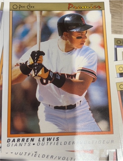 1991 O-Pee-Chee Premier #73 Darren Lewis — front