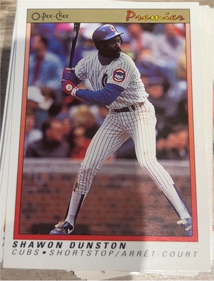 1991 O-Pee-Chee Premier #37 Shawon Dunston — front