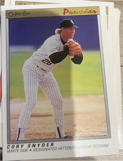 1991 O-Pee-Chee Premier #113 Cory Snyder — front