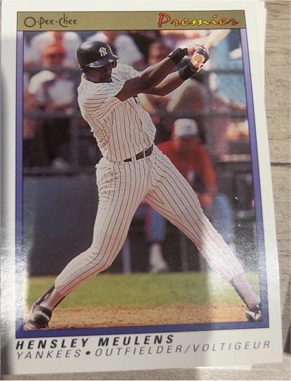 1991 O-Pee-Chee Premier #80 Hensley Meulens — front