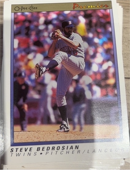 1991 O-Pee-Chee Premier #5 Steve Bedrosian — front