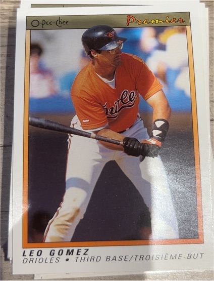 1991 O-Pee-Chee Premier #52 Leo Gomez Baltimore Orioles — front