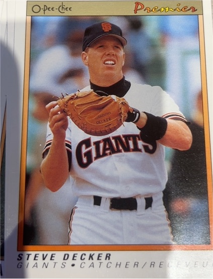 1991 O-Pee-Chee Premier #33 Steve Decker — front