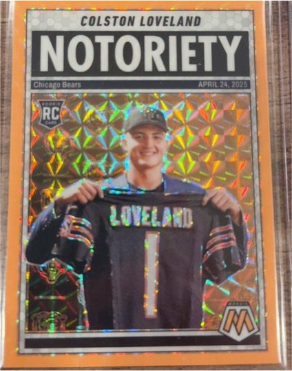 2025 Panini Mosaic #24 Colston Loveland Notoriety — front