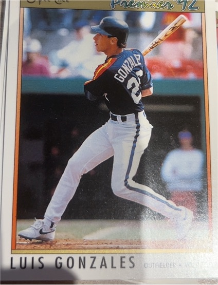 1992 O-Pee-Chee Premier #103 Luis Gonzalez — front