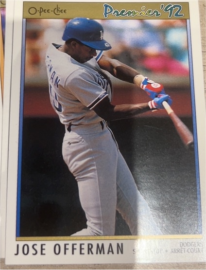 1992 O-Pee-Chee Premier #123 Jose Offerman — front