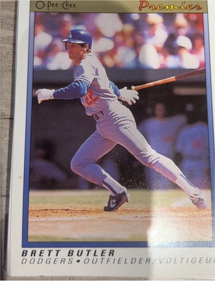 1991 O-Pee-Chee Premier #16 Brett Butler — front