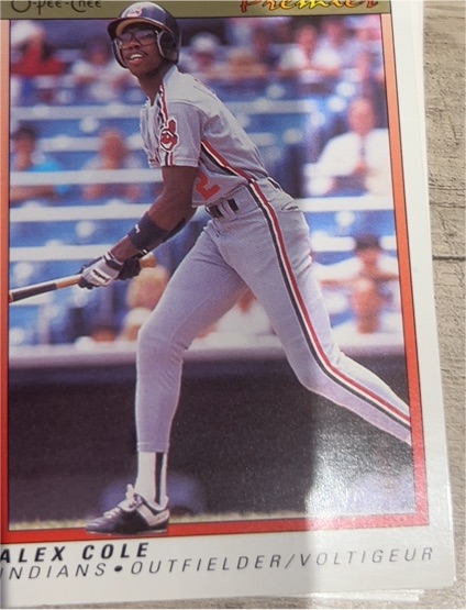 1991 O-Pee-Chee Premier #24 Alex Cole — front