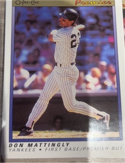 1991 O-Pee-Chee Premier #77 Don Mattingly — front