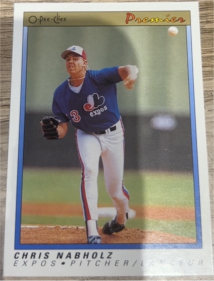 1991 O-Pee-Chee Premier #87 Chris Nabholz — front