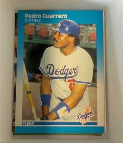 1987 Fleer #440 Pedro Guerrero — front