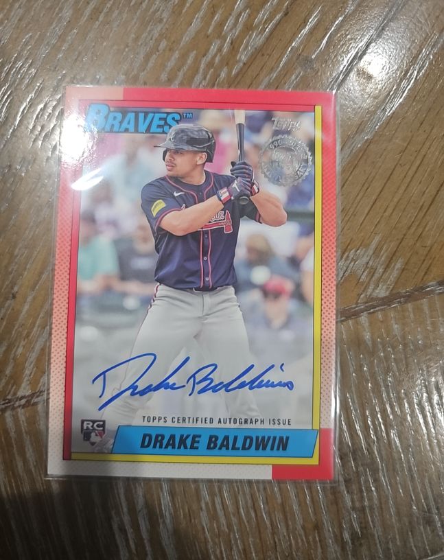 2025 Topps Update #90AU-DB Drake Baldwin — front