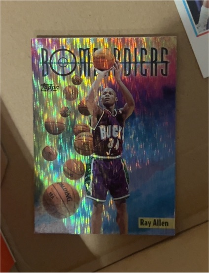 1998-99 Topps Season's Best Bombardiers #SB9 Ray Allen — front