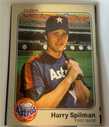 1983 Fleer #467 Harry Spilman — front