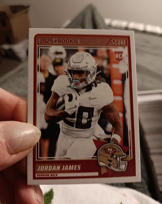 2025 Panini Score # Jordan James Rookie Card — front
