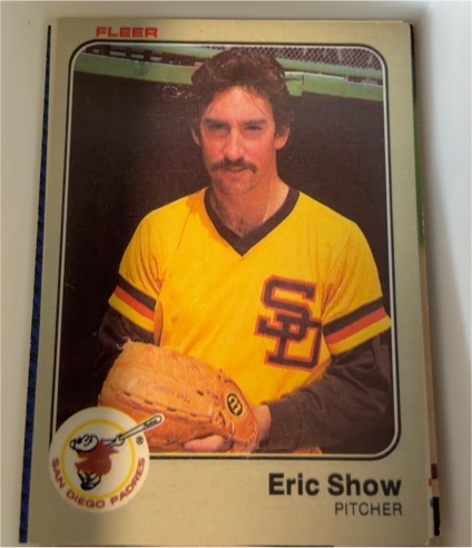 1983 Fleer #372 Eric Show — front