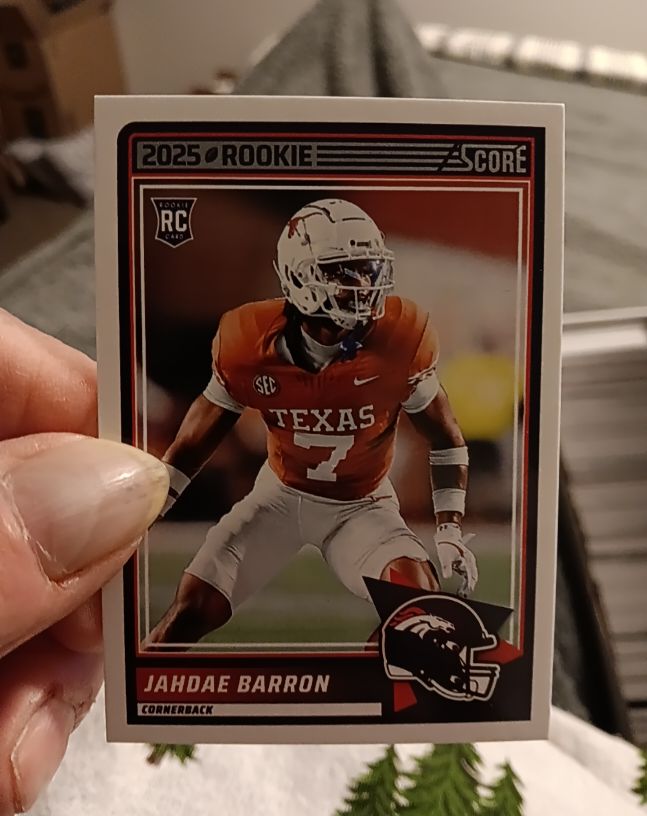 2025 Panini Score #89 Jahdae Barron Rookie Card — front