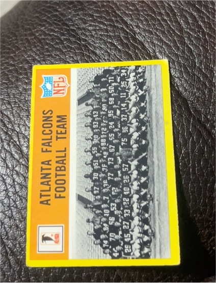1967 Philadelphia #1 Atlanta Falcons Team — front