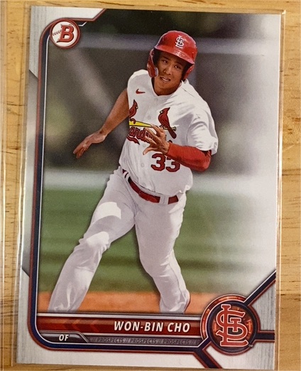 2022 Bowman Draft #BD-65 Won-Bin Cho — front