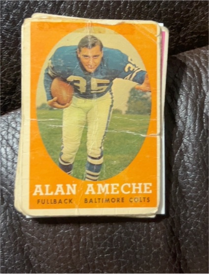 1958 Topps #12 Alan Ameche — front