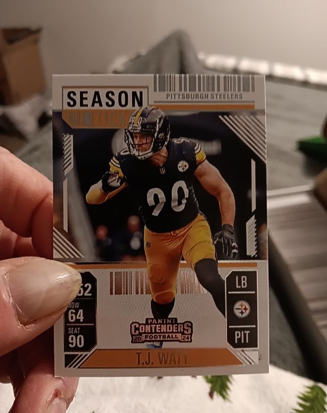 2024 Panini Contenders Season Ticket #90 T.J. Watt — front