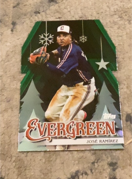 2025 Topps Holiday #E-20 José Ramírez Evergreen — front
