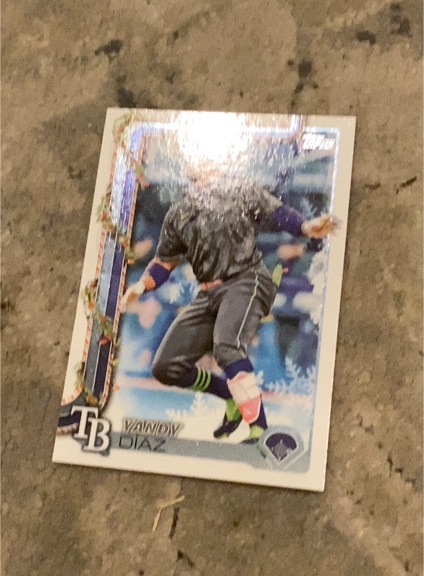 2025 Topps Holiday #H20 Yandy Diaz — front