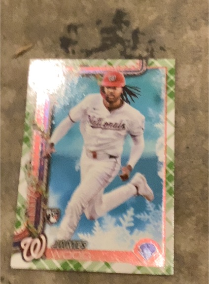 2025 Topps Holiday #H94 James Wood — front