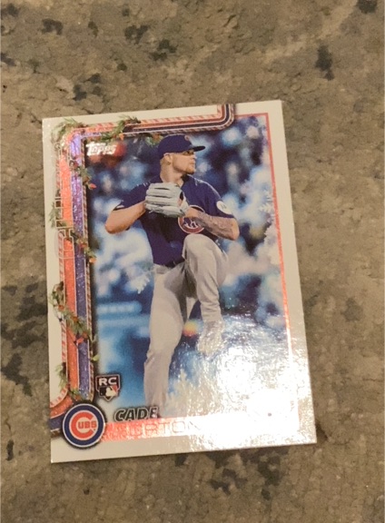 2025 Topps Holiday #H140 Cade Horton — front