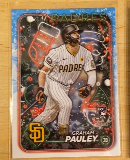2024 Topps Holiday #H15 Graham Pauley — front