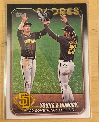 2024 Topps Update #US48 Jackson Merrill / Fernando Tatis Jr. — front