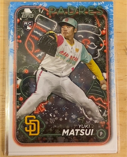 2024 Topps Holiday #H191 Yuki Matsui — front
