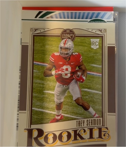 2021 Panini Legacy #167 Trey Sermon Rookie Card — front