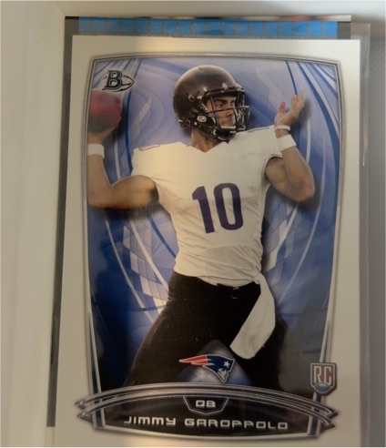 2014 Bowman #105 Jimmy Garoppolo Rookie Card — front