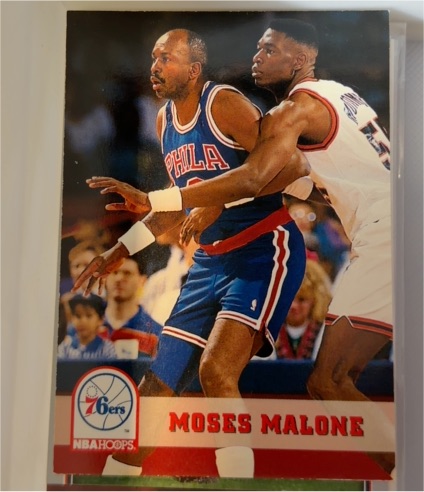 1993-94 NBA Hoops #389 Moses Malone — front