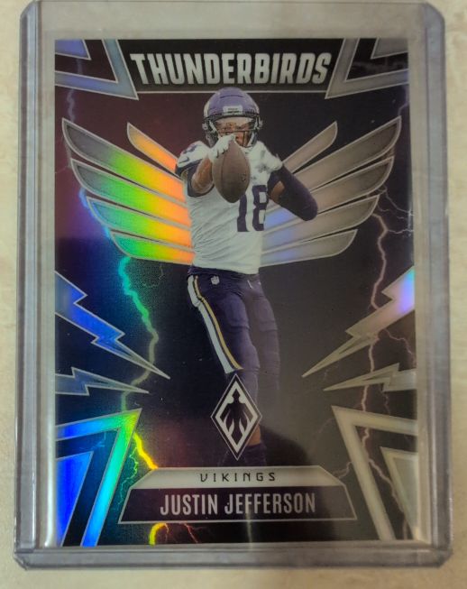 2025 Panini Phoenix #34 Justin Jefferson Thunderbirds Silver — front