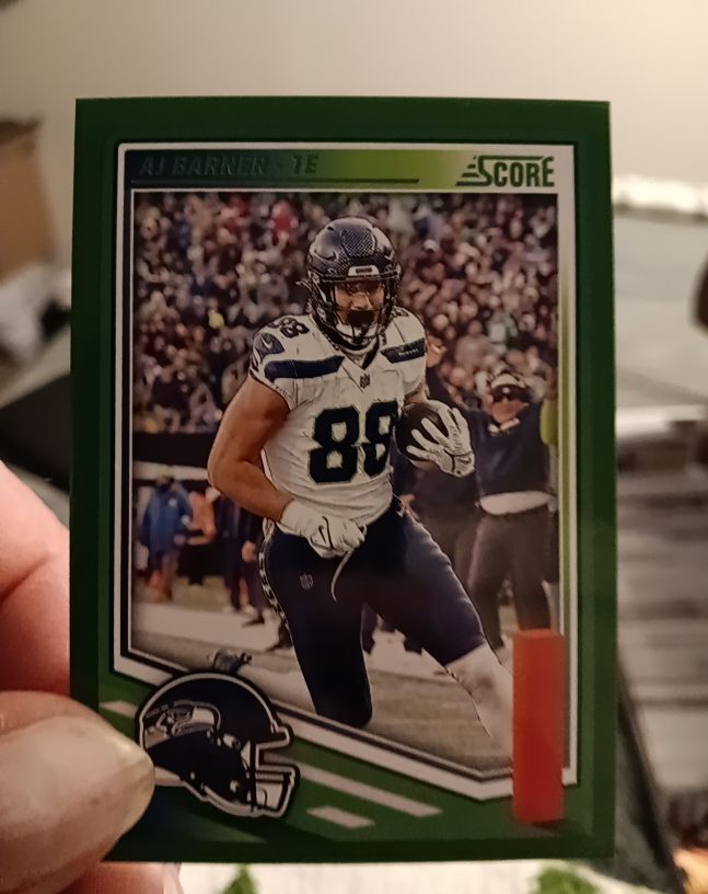 2025 Panini Score #82 AJ Barner — front