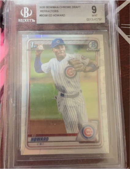 2020 Bowman Chrome Draft #BD-98 Ed Howard — front